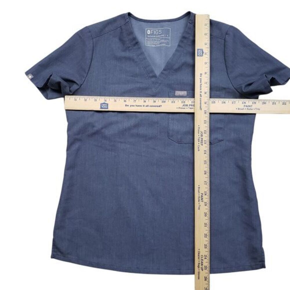 Figs Catarina One Pocket Scrub Top Womens Small V-Neck Lot of 2 - Picture 6 of 12